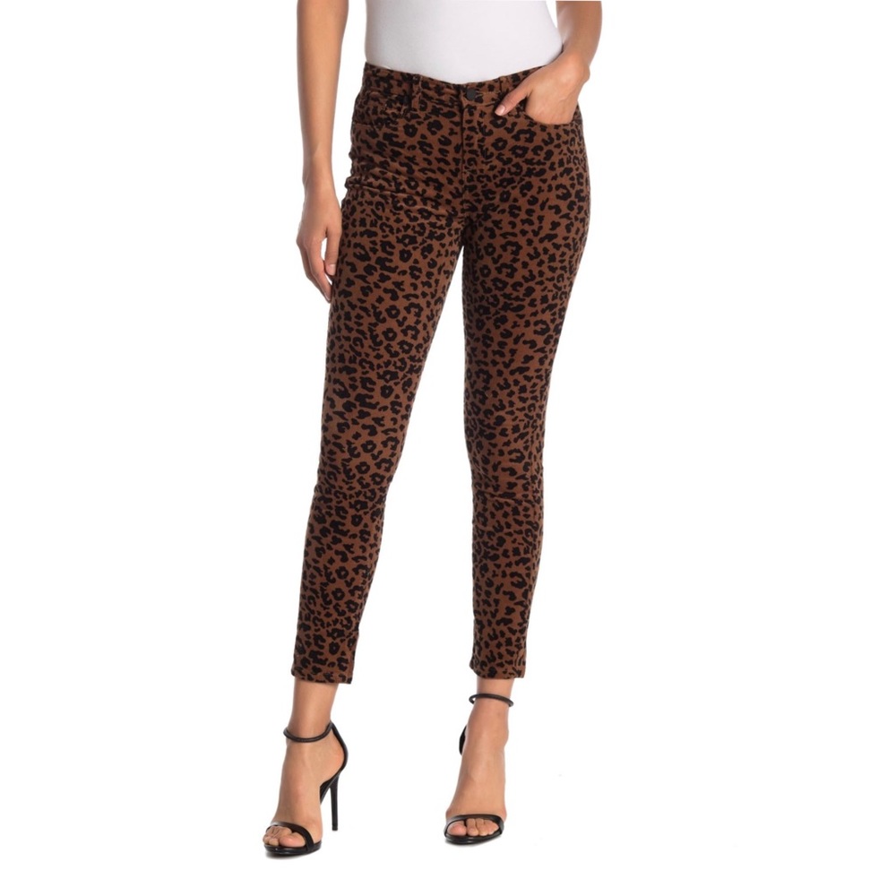 BLANK NYC Denim Corduroy Leopard Pants